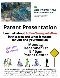 Transportation flyer for parents with details