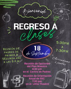 Back to school Spanish