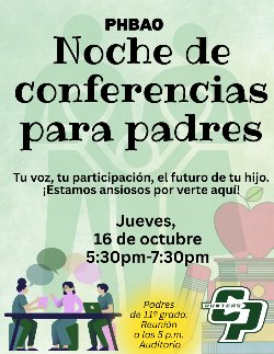 Parent Conference Night Flyer