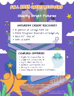 Credit Recovery Flyer